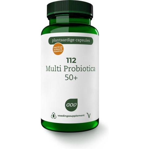 AOV 112 Multi Probiotica 50+ - 60 vegacaps - Multivitaminen - Voedingssupplement