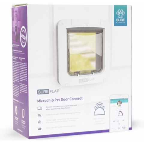 Sureflap Microchip Huisdierluik Connect - Kattenluik - Wit