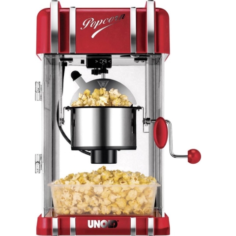 Unold 48535 Popcornmaker Zilver, Rood