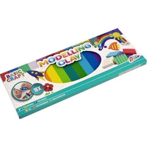 Kleiset - boetseerklei - modelling clay - 16 kleuren - kerst cadeau tip