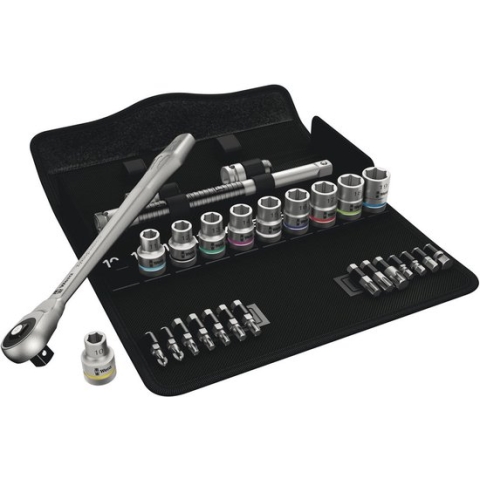 Wera 5004077001 8100 SC 7 28-delige Dopsleutelset doorsteekvierkant - 1/2"