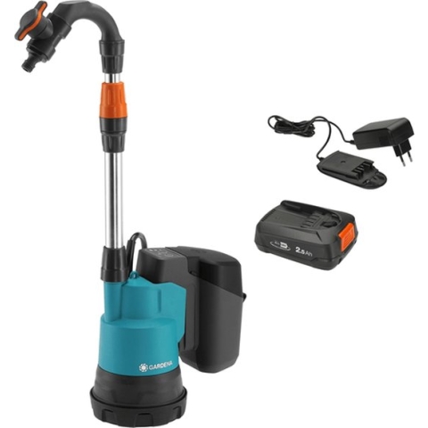 GARDENA Accu Waterpomp - Regentonpomp - 2000/2 - 18V P4A set