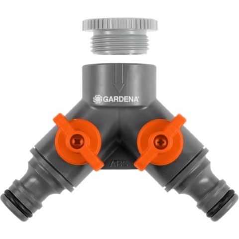 GARDENA 2-weg ventiel 26,5 mm (G 3/4"), 21 mm (G 1/2")