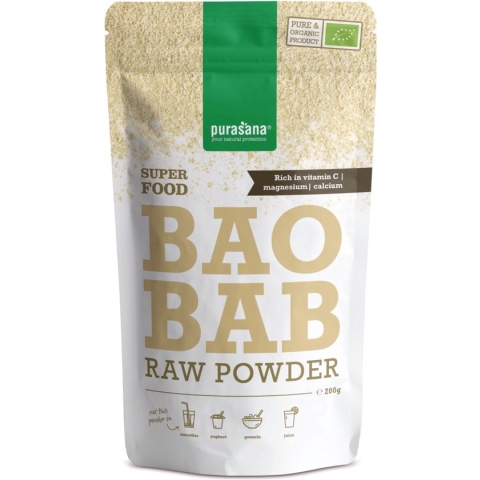 Purasana / Biologische Baobab raw powder - 200 gram