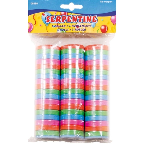 Serpentine - Felle kleuren - 3 Rollen