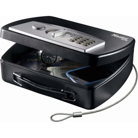 MasterLock Draagbare Kluis - Met stalen kabel voor verankering - Digitaal combinatieslot - P008EML