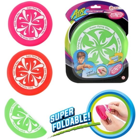 Merkloos Superflexibele Frisbee - Rubber - Ø 17cm. - Kleurenmix