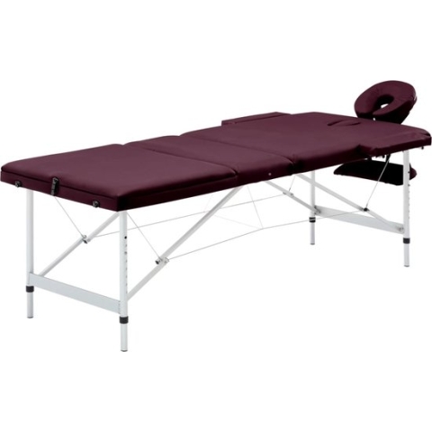 vidaXL-Massagetafel-inklapbaar-3-zones-aluminum-wijnpaars