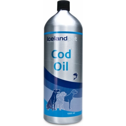 Icelandpet Cod Oil Kabeljauwolie 1000 ml