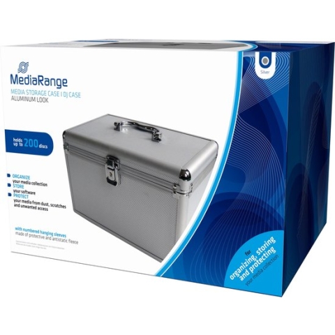 MediaRange BOX75 CD-doosje Opbergdoos 200 schijven Zilver
