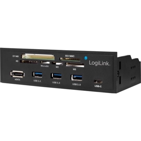 LogiLink UA0341 geheugenkaartlezer Intern Zwart SATA