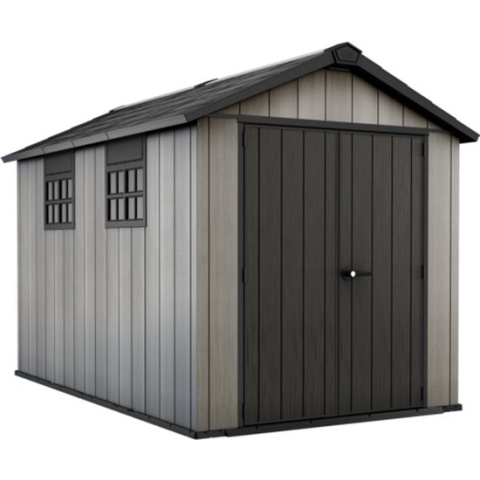 Keter Oakland 7511 Tuinhuis - 230x350x242cm - Grijs