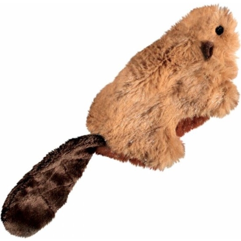 Kong Kat Catnip Bever - Speelmuis - Bruin - 3,8 x 4,5 x 4,2