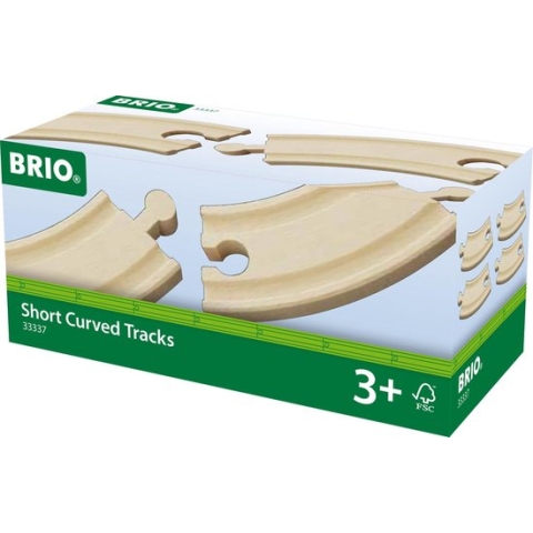 BRIO Gebogen korte rails - 33337