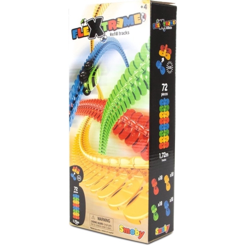 Smoby - FleXtreme - Uitbreiding - Flexibel circuit - 1.72 meter - 72 stuks - vanaf 4 jaar - Racebaanonderdeel