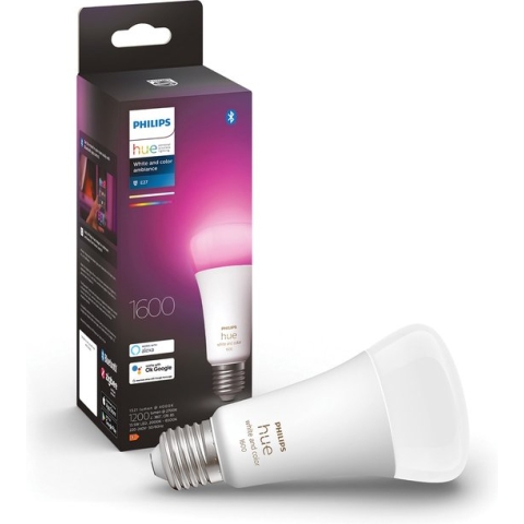 Philips Hue standaardlamp E27 Lichtbron - wit en gekleurd licht - 1-pack - 1600lm - Bluetooth