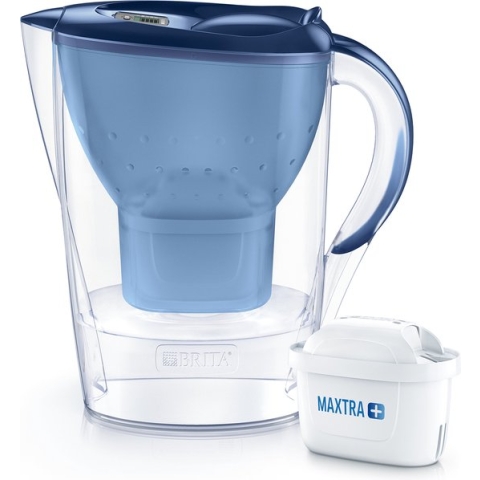 BRITA - Waterfilterkan - Marella Cool - 2,4L - Blauw - Inclusief 1 MAXTRA+ filterpatronen - Voordeelverpakking