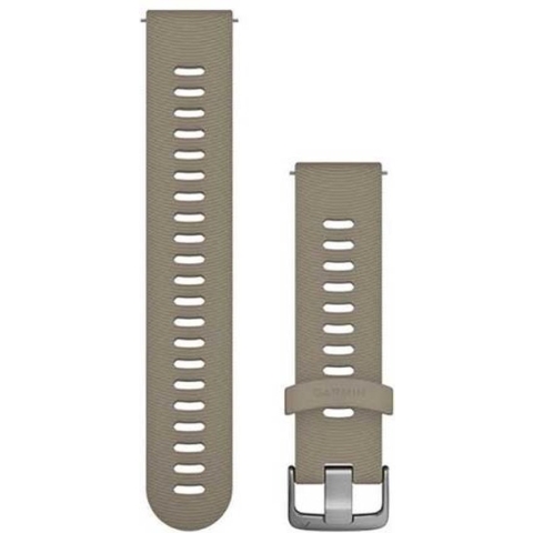 Garmin Quick Release Siliconen Horlogebandje - 20mm Polsbandje - Wearablebandje - Sandstone