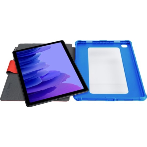 Gecko Covers Kleurrijke hoes + screen protector voor Samsung Galaxy Tab A7 10.4 (2020) voor kinderen - Super Hero cover - Rood/Blauw