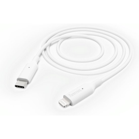 Hama USB-C naar Lightning Kabel - 1 Meter - Wit