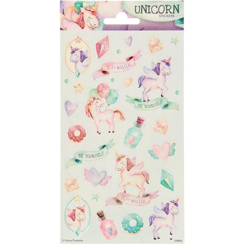 Haza Original Stickerset Unicorn Roze/groen