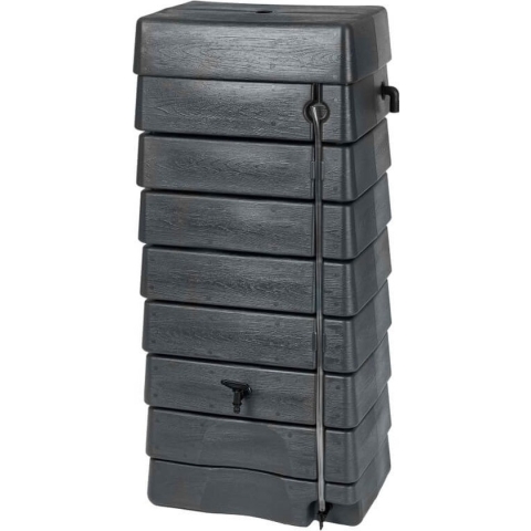 Nature - Regentank - 276L - H134,5 x 58,5 x 39,5cm - antraciet - muurmodel