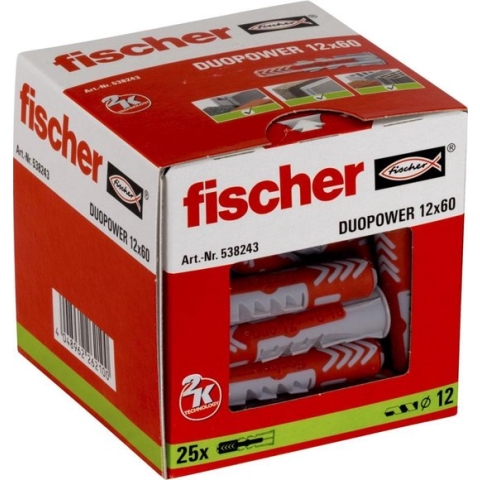Fischer DUOPOWER plug 12x60 25 st