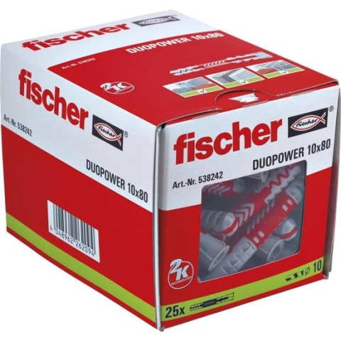 Fischer DUOPOWER plug 10x80 25 st