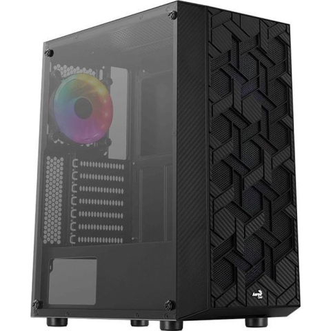 Aerocool Hive-G-BK-v3 Midi Tower Zwart