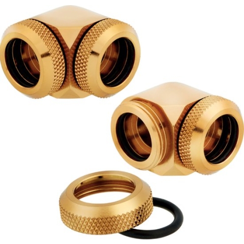 CORSAIR Hydro X Series XF Hardline 90° Twin Pack - Fittings