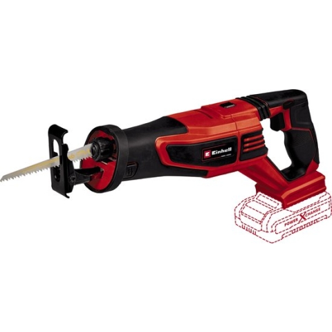Einhell Accu Reciprozaag TP-AP 18/28 Li BL Solo - Power X-Change - 18 V/Li-Ion - Koolborstelloze motor - 0-2.600 t/min - Slaghoogte: 22 mm - Max. Zaagdiepte (hout/kunststof/metaal): 200/20/12 mm - Incl. 1x zaagblad voor hout - Excl. accu en lader