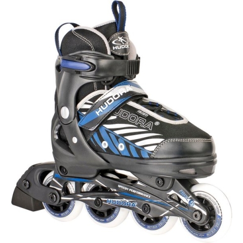 Hudora Kinder inline skates Leon Blauw - Zwart maat 33-36