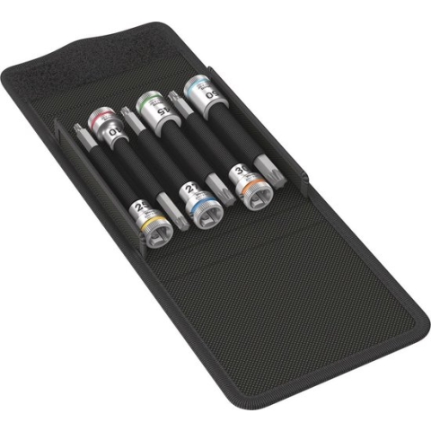 Wera - 8767 B HF 1 Zyklop - 6-delige bitdoppenset vasthoudfunctie - torx - 3/8"