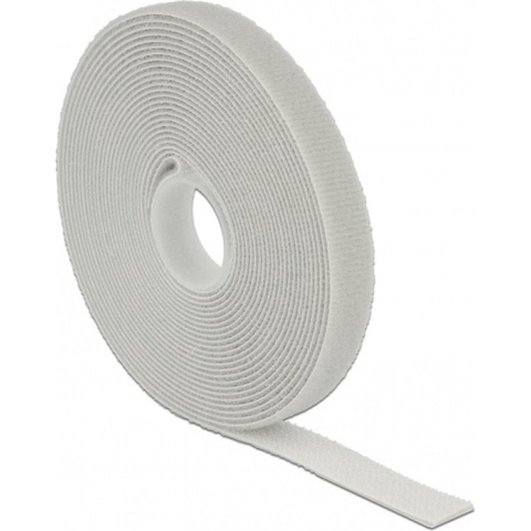 Klittenband rol 13mm / grijs (5 meter)