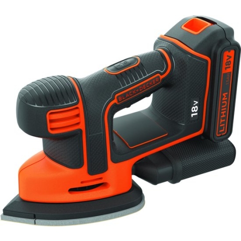 BLACK+DECKER BDCDS18-QW Mouse Detailschuurmachine - 18V - incl. accu en lader