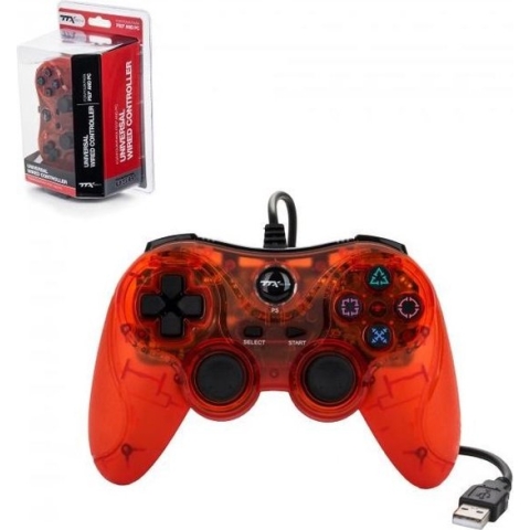 Universal Wired USB Controller Clear Red (TTX Tech)