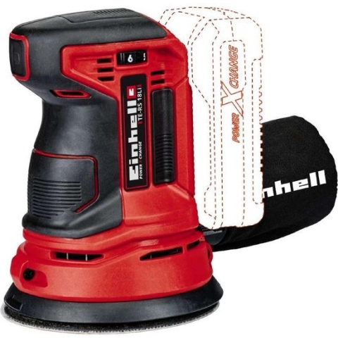 Einhell Accu Excentrische Schuurmachine TE-RS 18 Li-Solo - Power X-Change - 18 V/Li-Ion - Schuuroppervlak: Ø 125 mm - Incl. 1 x schuurpapier - Excl. Accu en lader