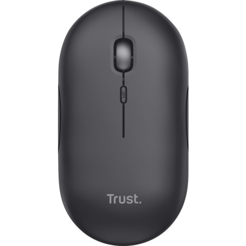 Trust Puck - Muis - Ultra dun - Oplaadbaar - Draadloos – Zwart