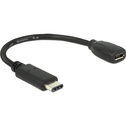 Delock - USB-C Male naar USB 2.0 A Female - 0.15 m