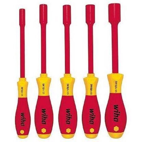 Wiha 322 K5 SoftFinish electric zeskantdopsleutelset - 5 delig