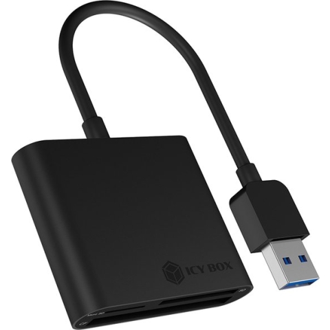 Icy Box IB-CR301-U3 Kaartlezer Usb 3.0 Zwart