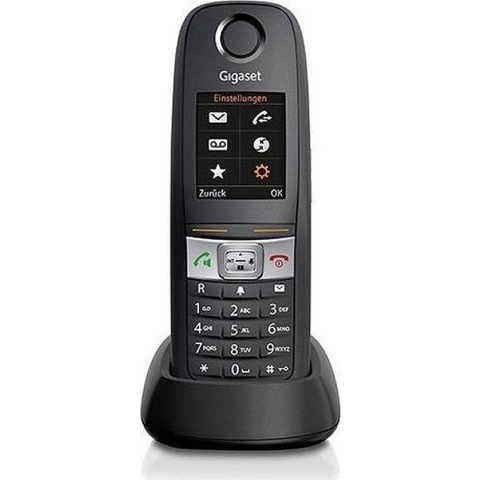 Gigaset E630HX - Universele handset - IP-telefoon voor verbinding met uw basisstation of router - Robuuste telefoon ideaal voor bouw en werkplaatsen - zwart