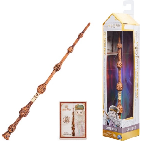 Harry Potter - Albus Perkamentus Toverstaf - Met Spreukenkaart - 30cm