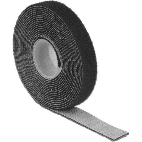 Kabelbinder Klettverschluss 3000x13mm 1x Rol schwarz