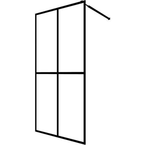 vidaXL-Inloopdouchewand-100x195-cm-mat-gehard-glas