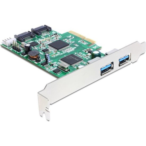 Delock - PCI Express Karte - 2 x extern USB 3.0, 2 x intern