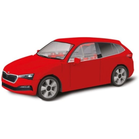 Cobi Bouwpakket Skoda Scala Auto 12,5 X 6,5 Cm Rood 70-delig