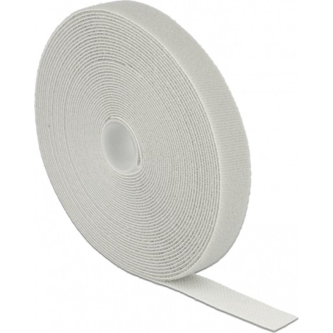 Klittenband rol 20mm / grijs (10 meter)