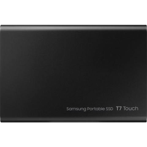 Samsung Portable T7 Touch - Externe SSD - USB C 3.2 - Inclusief USB C en USB A kabel - 2 TB - Zwart