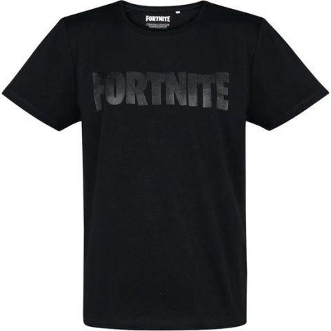 Fortnite - Foil Logo Black T-Shirt XXL